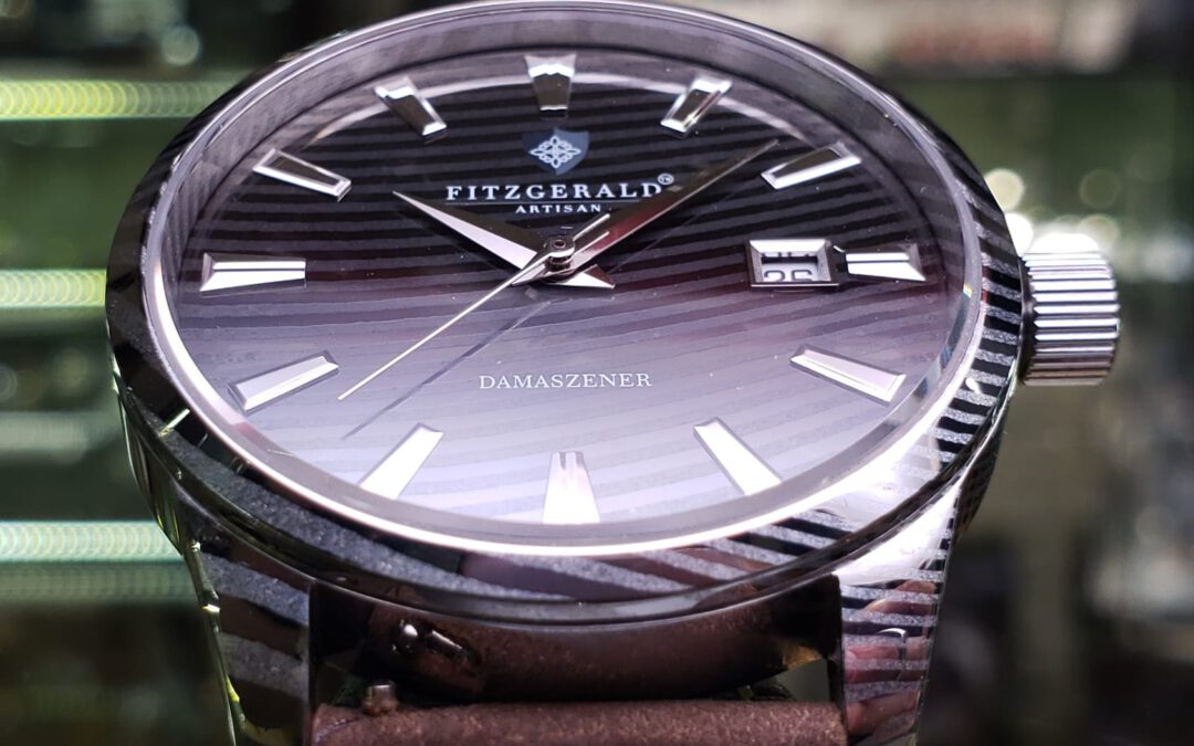 Swiss Made FITZGERALD 大馬士革鋼 機械錶